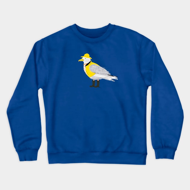 Giggling Gull Crewneck Sweatshirt by EmilyLaurelHarris